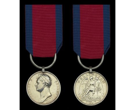 Waterloo 1815 (Robert Bustle, Driver, Royal Horse Artillery.) fitted with original steel clip and ring suspension, light cont