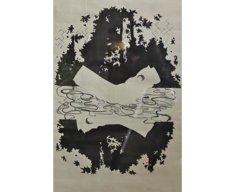 A signed lithograph signed Victoria indistinct&nbsp;