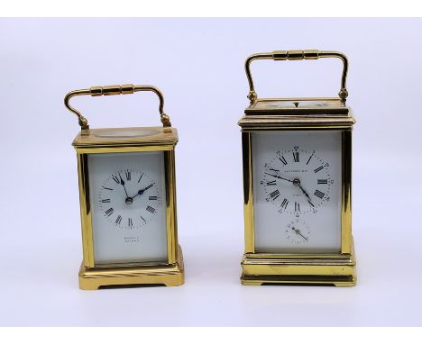 A fine quality French striking carriage clock, dial marked Cattaneo &amp; Co Pairs. Together with a similar striking clock.
