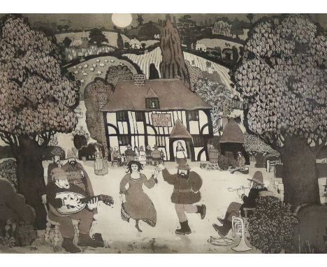 The Green Man signed Graham Clarke lithograph&nbsp;