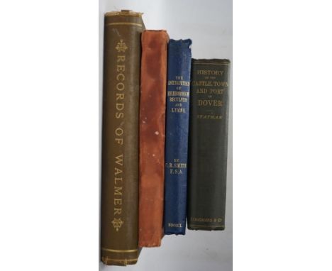 ° ° Statham, Rev. S.P.H. - The History of the Castle, Town, and Priory of Dover. 12 plates, 4 plans (1 folded and 2 d-page), 