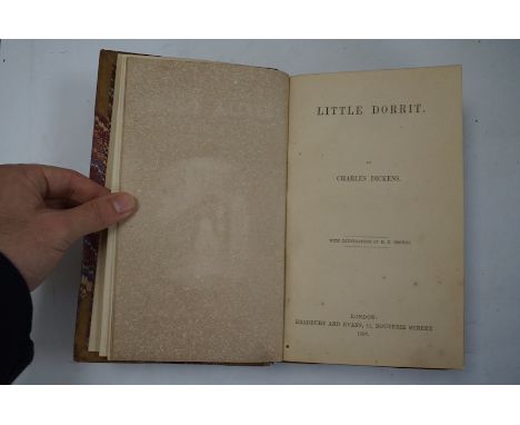 ° ° Dickens, Charles - Little Dorrit. First Edition. pictorial engraved and printed titles, frontis and 38 other plates (by H