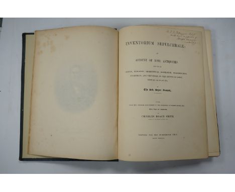 ° ° Fausset, Rev. Bryan - Inventorium Sepulchrale: an account of some antiquities dug up at Gilton, Kingston, Sibertswold, Ba