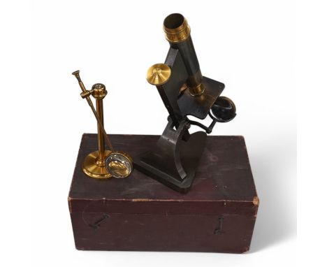 A R &amp; J Beck, London microscope, with case, numbered 18035. Condition - fair