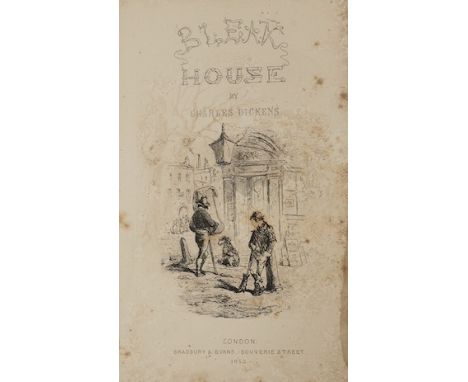 ° ° Dickens, Charles - Bleak House. First Edition. pictorial engraved and printed titles, frontis and 38 plates (by H.K.Brown