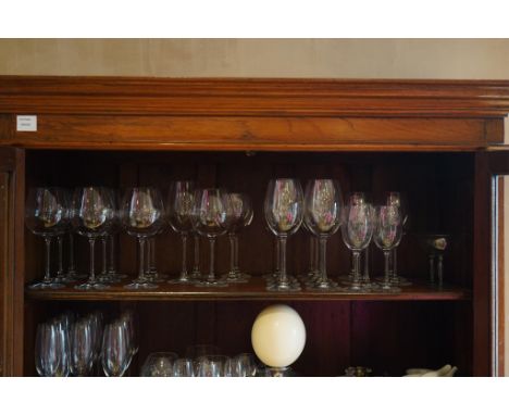 A part suite of Rosenthal di Vino wine and champagne glasses. (37), Tallest glass 25cm high. Condition - good