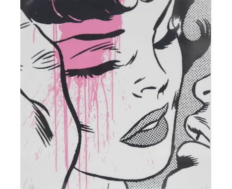 Ben Allen (Contemporary), colour screen print, Hope Series, 'Mini pink', limited edition 1/15, monogrammed in pencil and blin