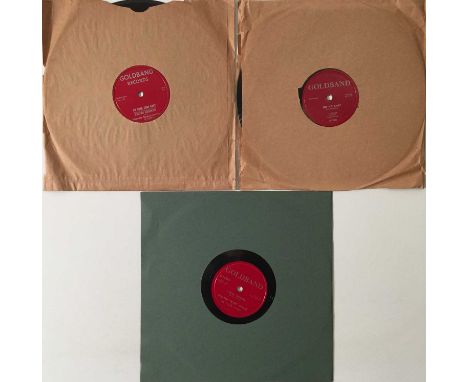 GOLDBAND RECORDS - ORIGINAL US 10" 78RPM RECORDINGS. Brill selection of 3 x original US 10" 78RPM recordings on Goldband Reco