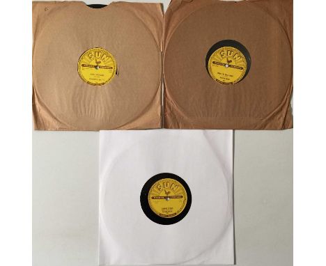 WARREN SMITH - ORIGINAL US SUN RECORDS 10" 78RPM RECORDINGS. Hot set of 3 x scarce original US 10" Sun  78RPM recordings from