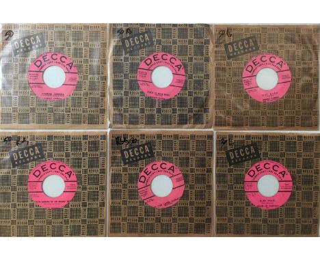 DECCA - 7" ROCKABILLY PROMO RARITIES. A fantastic pack of 6 rockabilly 7" promos on Decca. Artists/ titles include Johnny Car