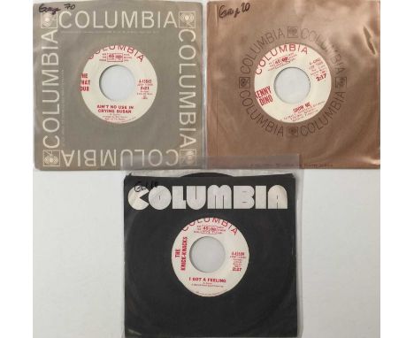 COLUMBIA - 7" GARAGE DEMO RARITIES. A superb pack of 3 7" garage demos on Columbia. Artists/ titles include The What For - Ai