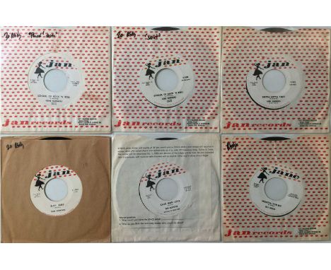 JAN RECORDS - R&amp;R/ ROCKABILLY 7" PACK. A wonderful pack of 6 7" singles on US label Jan records. Artists/ titles include 