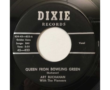 ART BUCHANAN - QUEEN FROM BOWLING GREEN/ WONDER WHY 7" (US ROCKABILLY - DIXIE 45-823). A quality boogie/ rockabilly slice by 