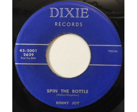 BENNY JOY - SPIN THE BOTTLE/ STEADY WITH BETTY 7" (US ROCKABILLY - DIXIE 45-2001). A lovely electric rockabilly cut by Benny 
