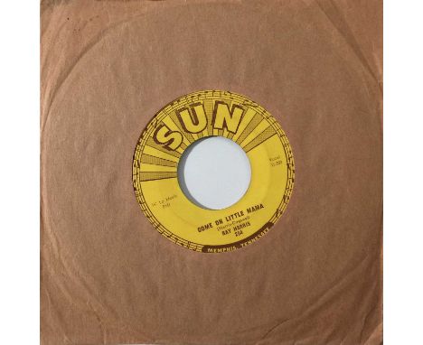 RAY HARRIS - COME ON LITTLE MAMA 7" (ROCKABILLY - SUN 254). A superb rockabilly 7" original Sun pressing by Mississippi legen