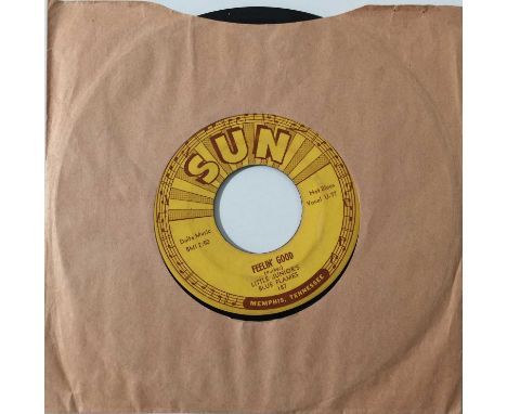 LITTLE JUNIOR'S BLUE FLAMES - FEELIN' GOOD 7" (BLUES - SUN 187). Original Sun 7" pressing of Little Junior's Blue Flames and 