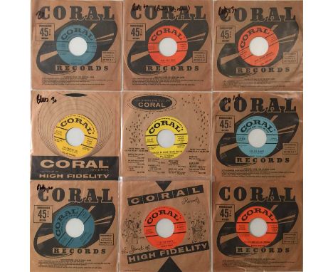 CORAL - 7" PACK (ROCK N ROLL/ BLUES ETC). A smahing selection of 13 7" singles released on Coral records. Includes some rock 