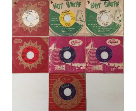 GENE VINCENT - 7" CAPITOL PACK (INC PROMOS). Another quality selection of 7 7" singles by Gene Vincent, including some promos