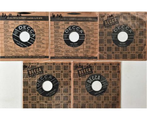 DECCA - ROCKABILLY/ R&amp;R 7" RARITIES. A wonderful pack of 5 7" singles on Decca. Mostly Rockabilly with a couple of rock n