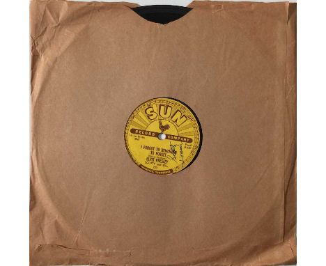 ELVIS PRESLEY - SUN 223 10" 78RPM ACETATE - MYSTERY TRAIN/I FORGOT TO REMEMBER TO FORGET - SIGNED BY SCOTTY MOORE. Incredible