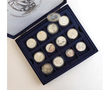 12 x Silver Proof Foreign &amp; Commonwealth Coins in the Series ' Ships &amp; Explorers' comprising: Portugal 200 escudos 19