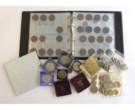 Miscellaneous Lot comprising: an album of 100+ UK coins including 27 x silver threepences, 27 pennies including 16 x  Victori