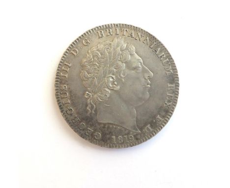 George III Crown 1819 LX Attractive light tone EF