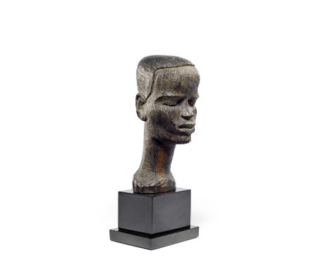 Benedict Chukwukadibia Enwonwu M.B.E (Nigerian, 1917-1994)Portrait of a young man signed and dated 'BEN ENWONWU/ 52' (to nape