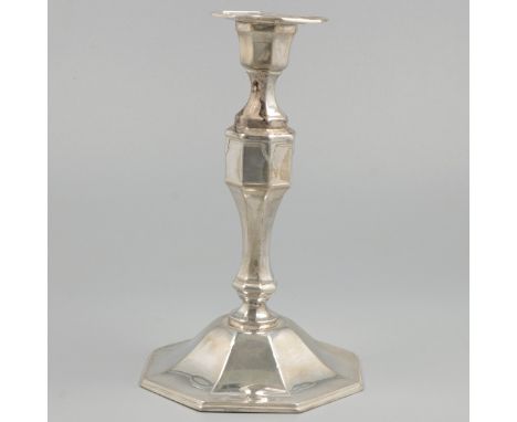 Candlestick (Lima, Peru, Carlo Mario Camusso) silver. Beautifully executed model with filled foot. Peru, Lima, Carlo Mario Ca