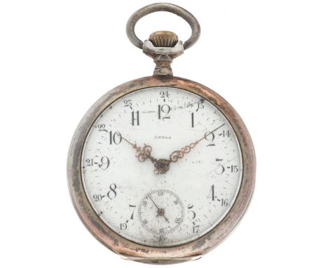 Omega - Men's pocket watch - approx. 1912. Case: silver (800/1000) - manual winding - last service: unknown - condition: good