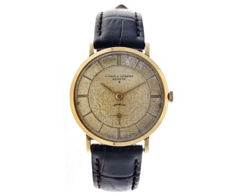 Baume &amp; Mercier vintage 3568 - Men's watch - approx. 1950. Case: yellow gold (18 kt.) - strap: leather - manual winding -