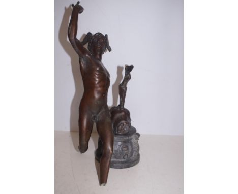 Classical Bronze Figure (Snapped off at leg)