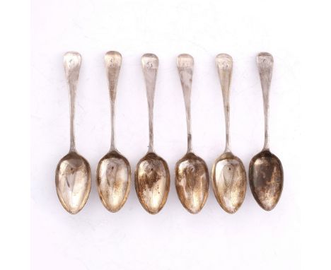 SIX SILVER SOUP LADLES including two Sheffield 1919 by Harrison Bros and Howson, and four Sheffield 1920 by Cooper Bros, 13 o