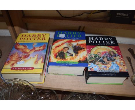 J K Rowling - Harry Potter and the Deathly Hallows, Harry Potter and the Half Blood Prince and Harry Potter Order of the Phoe