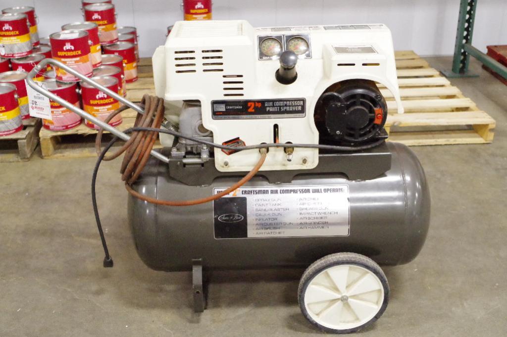 CRAFTSMAN 20 Gallon 2HP 125 PSI Air Compressor/Paint ...
