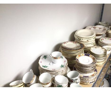 A large quantity of assorted china including a Wedgwood Indian Tree pattern plate, Royal Doulton side plates, Noritake teacup
