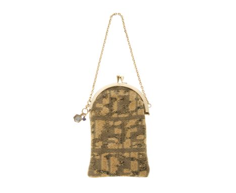 Ricci Baguette bag with braided strap in cowhide leather Color Light Yellow