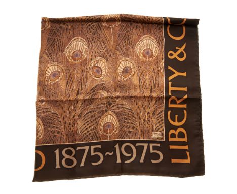 Liberty of London, a 100th Anniversary silk scarf, made in 1975 to celebrate the 100th anniversary of Liberty, featuring the 