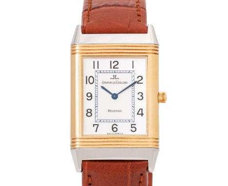 JAEGER LECOULTRE Reverso Classique Ref. 250.5.08. Herrenarmbanduhr, Erstkauf 05.01.2000 bei BRY & Cie in Paris. Edelstahl/Gel