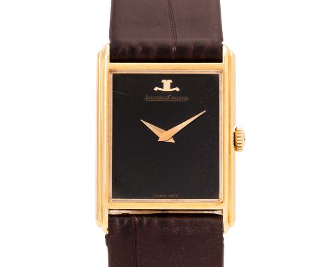 JAEGER LECOULTRE Damen Armbanduhr Ref. 615421. 18K Gelbgold. Neues Lederband mit Dornschließe. Handaufzugswerk, Kal. 846. Fun