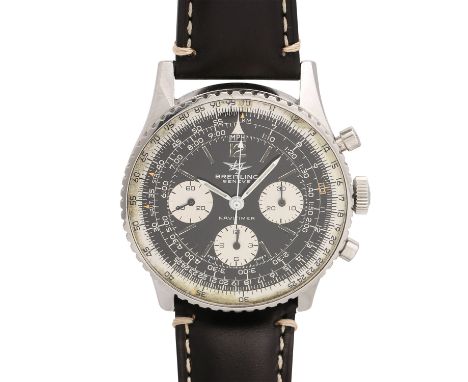 BREITLING Vintage Navitimer "Twin-Jet", Ref. 806. Herrenarmbanduhr. Ca. 1960er Jahre. Edelstahl. Handaufzug Werk Kal. Venus 1