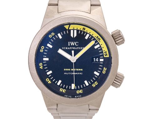 IWC Aquatimer 2000, Ref. 353804. Herrenuhr. Titan Gehäuse und Armband. Automatik-Uhrwerk. Gebrauchter Zustand. Tragespuren an