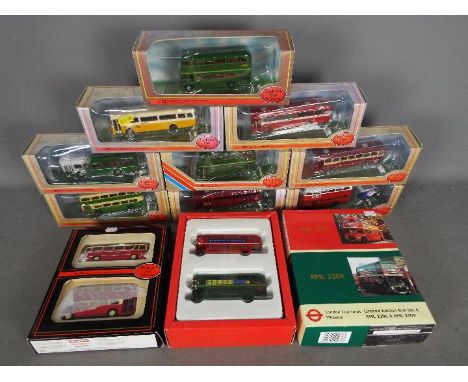 EFE - A collection of 11 x boxed bus models in 1:76 scale including limited edition London Transport set # 6 with two Routema