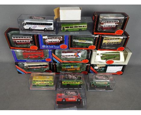 EFE, Corgi Original Omnibus - 18 boxed diecast model vehicles predominately buses in in 1:76 scale. Lot includes EFE #25802DL