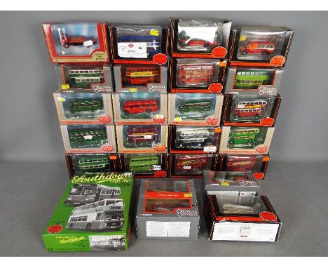 EFE, Corgi Original Omnibus - A group of 24 boxed diecast model buses in 1:76 scale. Lot includes EFE #30503 Guy GS Special '