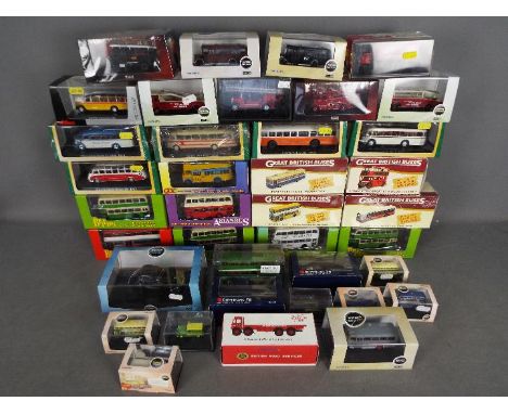 Britbus - Atlas - Oxford - A collection of 38 x boxed bus and truck models mostly in 1:76 scale including limited edition Bri