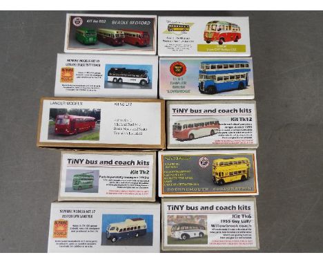 Little Bus Company - Marsden Models - Sunrise - A group of 10 x resin model bus kits in 1:76 scale including # DU01BF Bedford