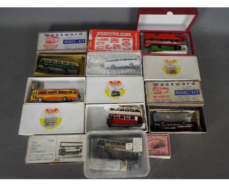 Model Bus Co - Streetscene - Westward - A group of 10 x boxes containing 12 bus models mostly in 1:76 scale which have been p