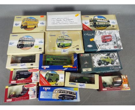 Corgi - 15 boxed diecast model vehicles in various scales by Corgi. Lot includes CC25901 AEC Routemaster 'Metroline'; #97198 
