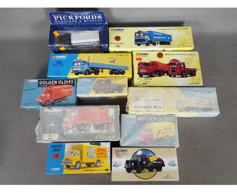 Corgi - 11 boxed diecast model vehicles from various Corgi ranges. Lot includes 'Archive Corgi' #30306 Thames Trader Box Van 